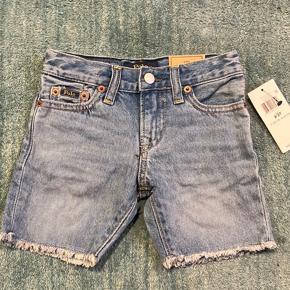 Ralph Lauren toddler boy denim shorts.